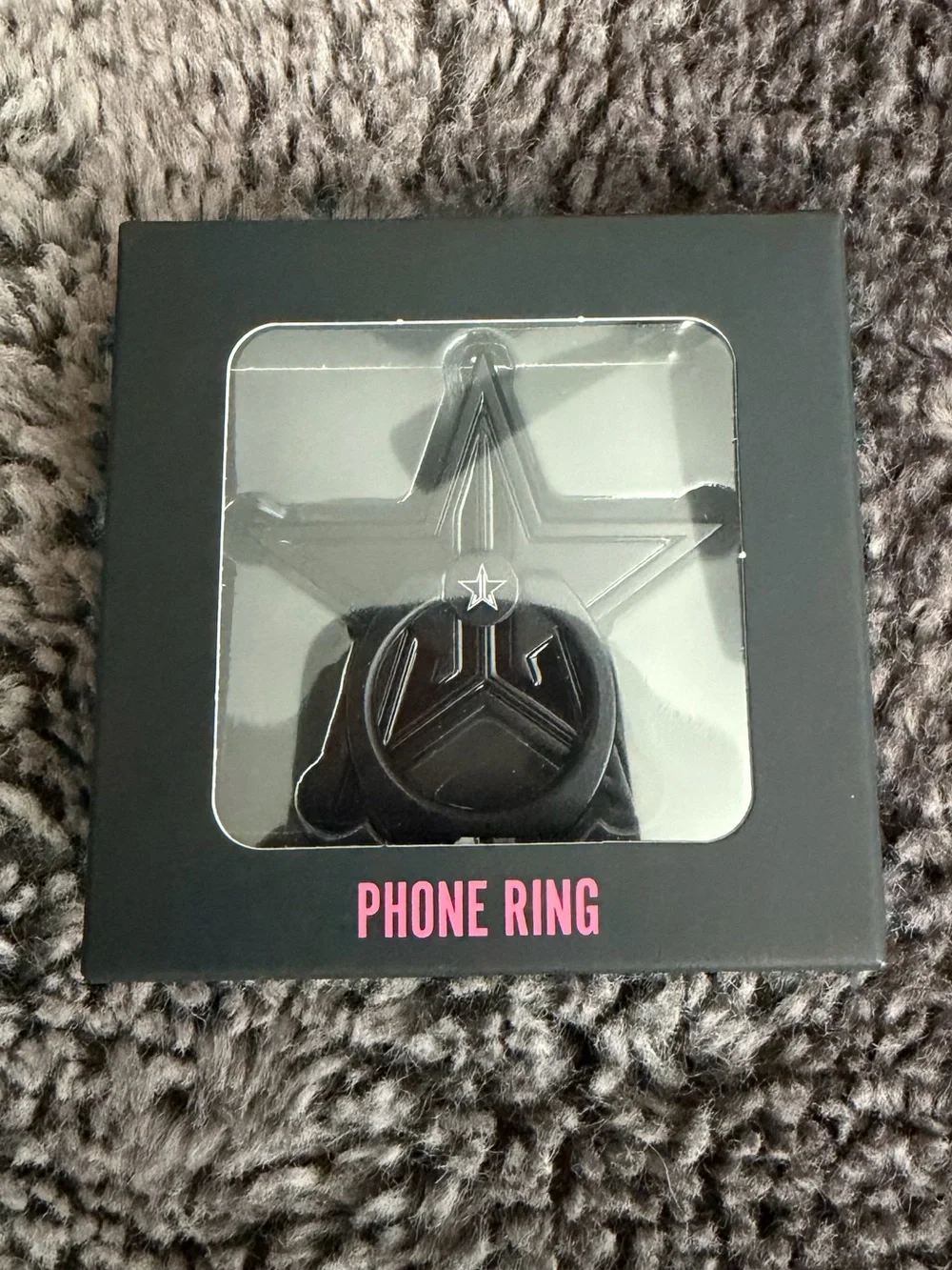 Jeffree Star Black Star Phone Ring Grip